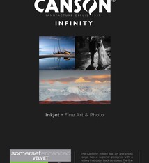 Canson Infinity Somerset Enhanced Velvet White 330 gr/m² - A3+ 25 vel