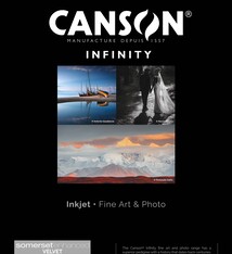 Canson Infinity Somerset Enhanced Velvet White 330 gr/m² - A2 25 vel