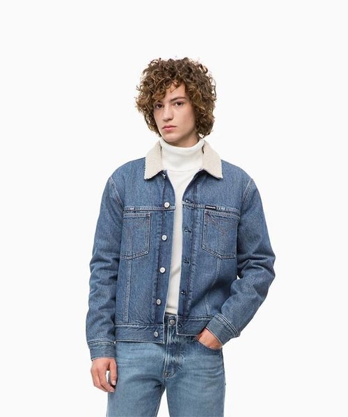 Hugo Boss Men's denim jacket with collar