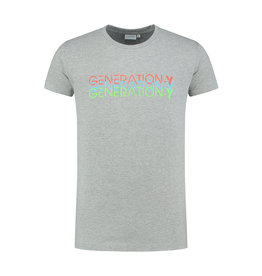 GENERATION-Y Triple Brand T-shirt Grey Rainbow