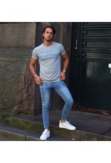 GENERATION-Y Triple Brand T-shirt White Grey Blue