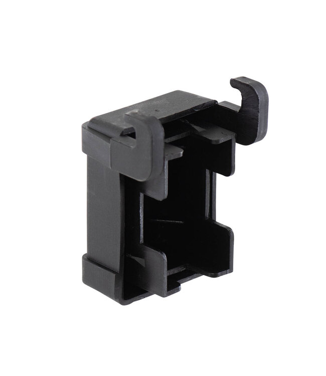 Garmix Afdekkap met haakjes voor paal 40x60mm zwart