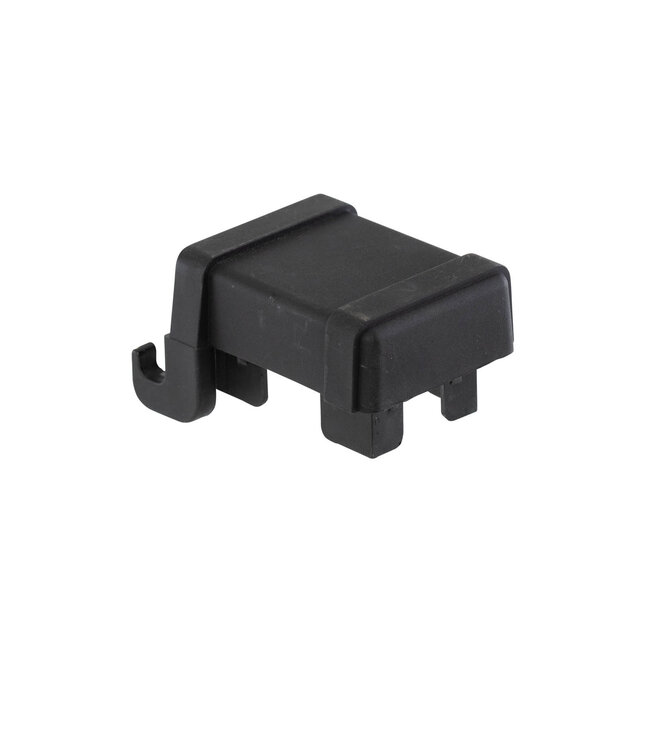 Garmix Afdekkap met haakjes voor paal 40x60mm zwart