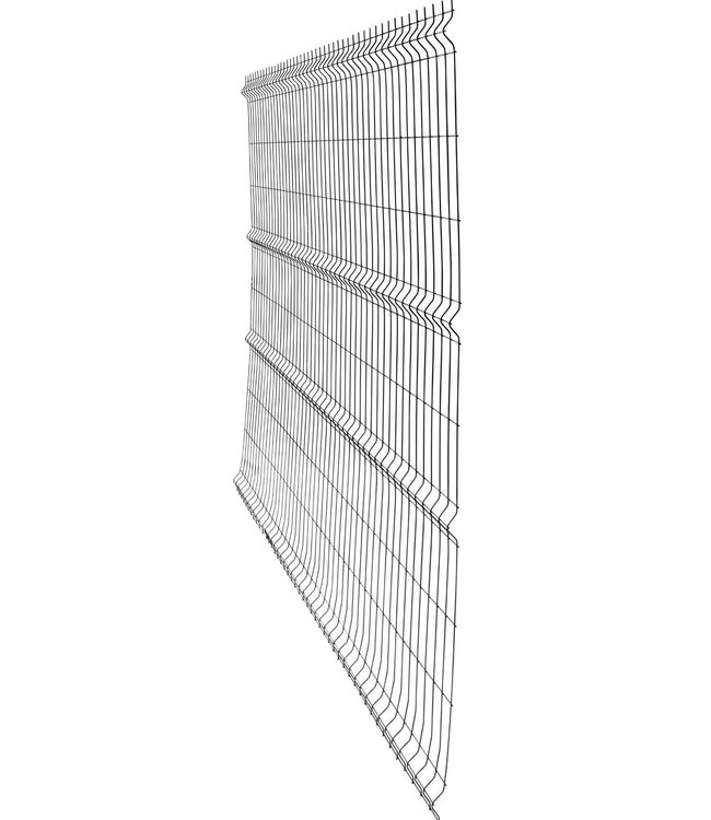 Garmix Enkelstaaf hekwerk zwart 200cm hoog 250cm breed