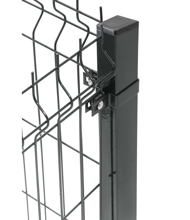 Garmix Enkelstaaf hekwerk zwart 200cm hoog 250cm breed