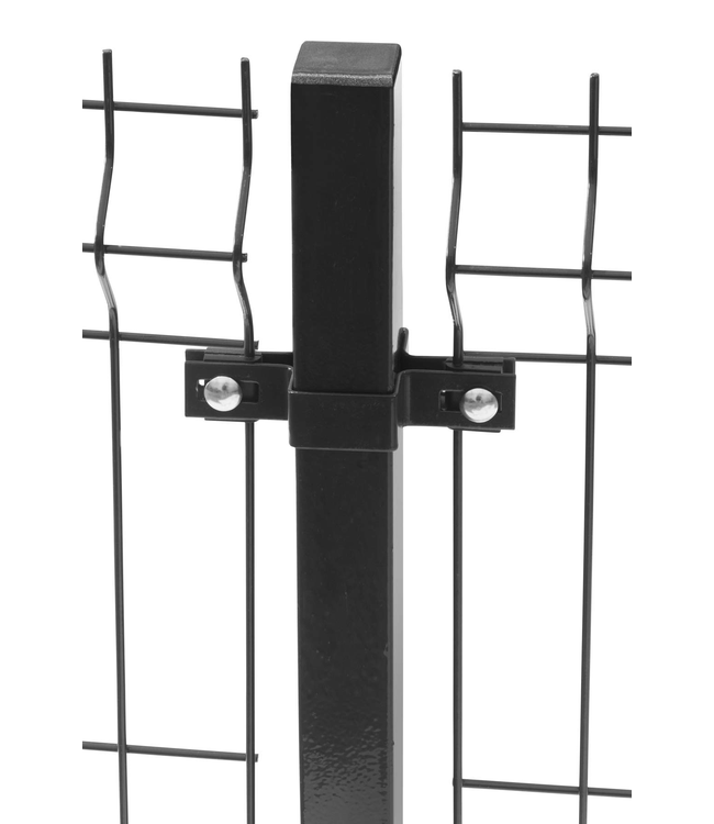 Garmix Enkelstaaf hekwerk zwart 150cm hoog 250cm breed