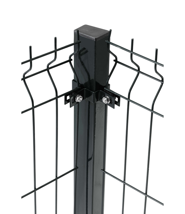 Garmix Enkelstaaf hekwerk zwart 150cm hoog 250cm breed