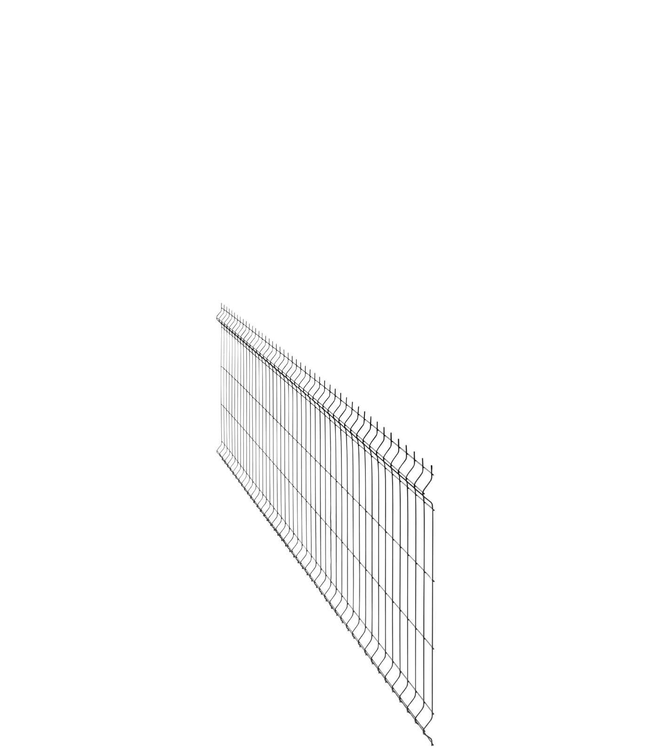 Garmix Enkelstaaf hekwerk zwart 80cm hoog 250cm breed