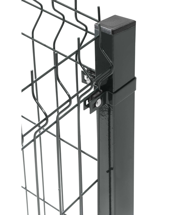 Garmix Enkelstaaf hekwerk zwart 80cm hoog 250cm breed