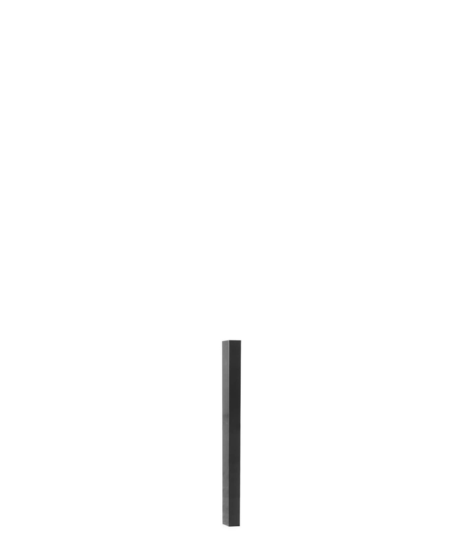 Garmix Paal 4x6cm zwart, 100cm lang