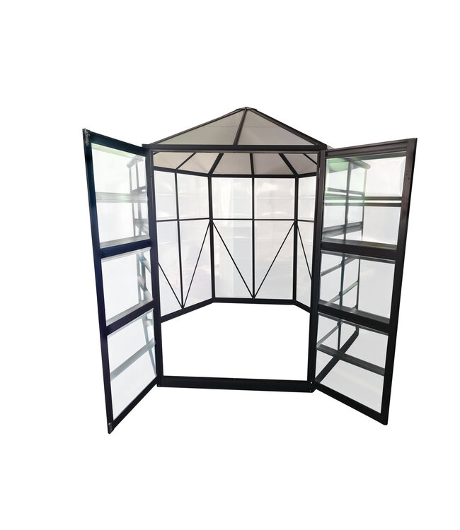 Escala Kweekkas aluminium - zeshoek - 240 cm breed