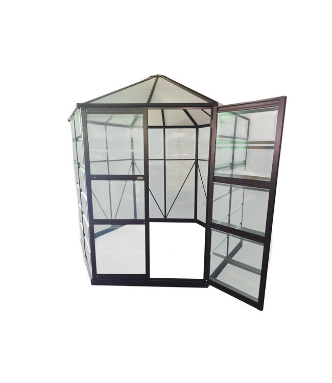 Escala Kweekkas aluminium - zeshoek - 240 cm breed