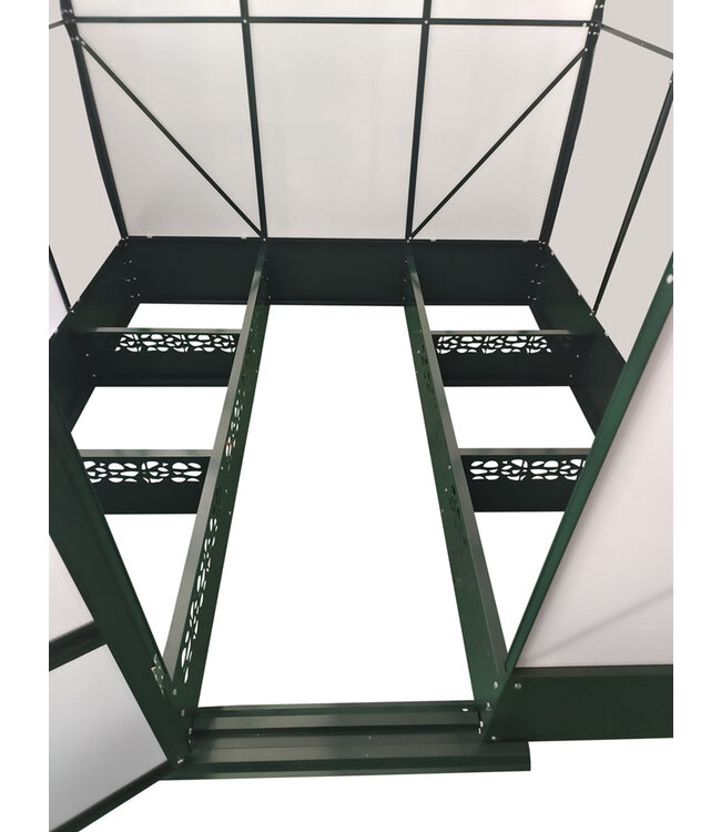 Escala Kweekkas aluminium - gebogen dak - 190 cm breed