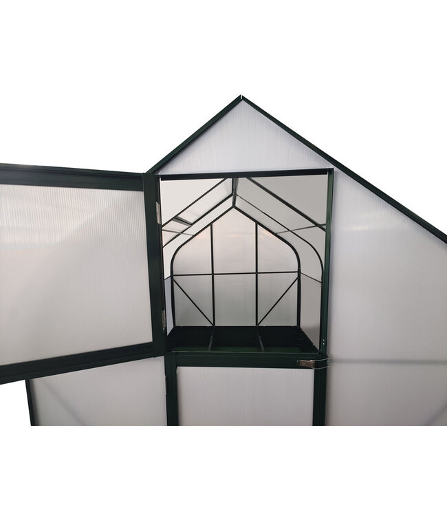 Escala Kweekkas aluminium - gebogen dak - 190 cm breed