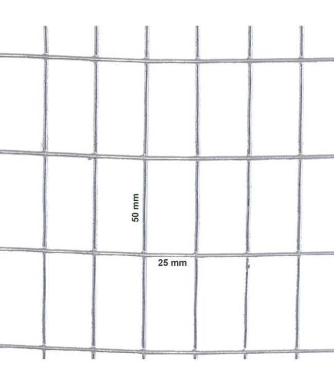 Garmix Dassengaas Nertsengaas 25 x 50mm 2,1mm 50cm x 10m gegalvaniseerd