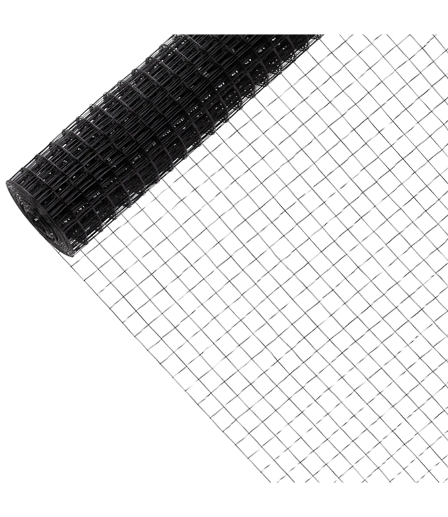 Garmix Volièregaas 25 x 25mm 1.20mm 100cm x 10m zwart