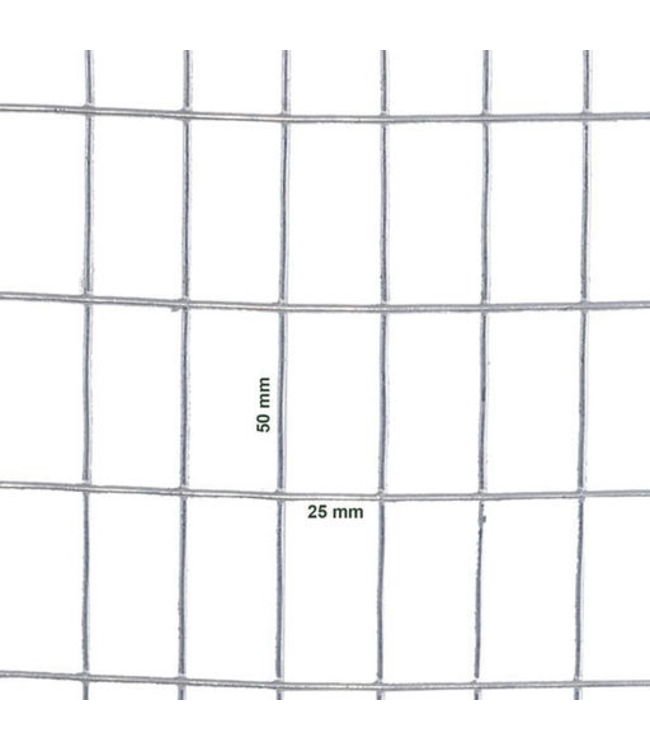 Garmix Dassengaas Nertsengaas 25 x 50mm 2.1mm 50cm x 25m gegalvaniseerd