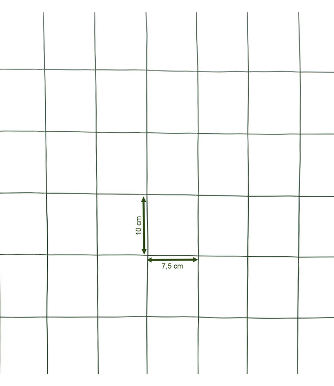 Garmix Tuingaas groen 100x75mm 80cm 2.1mm 25m