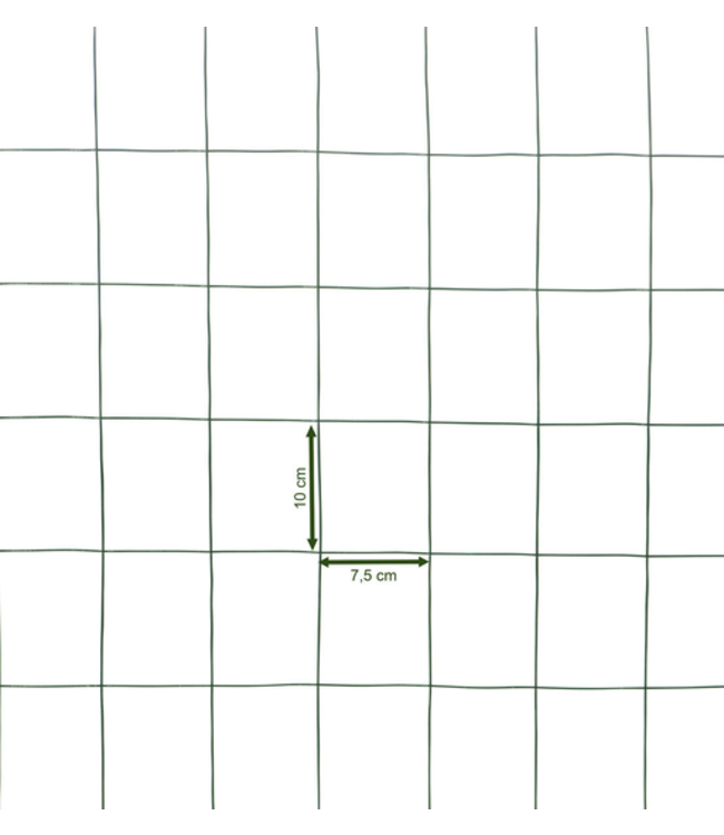 Garmix Tuingaas groen 100x75mm 100cm 2.1mm 25m