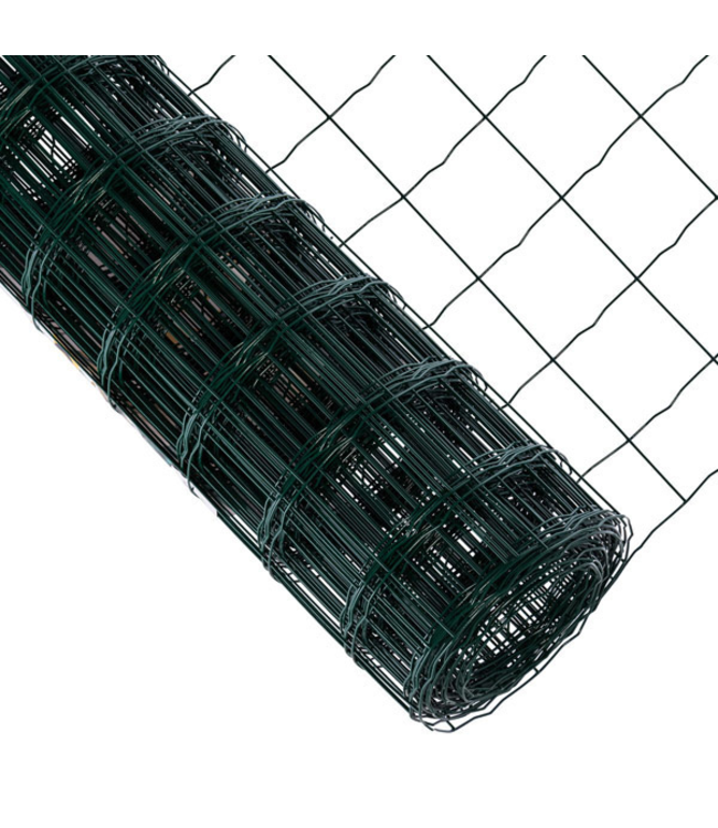 MRT Tuingaas Rol 20m./150cm. (100x100mm) groen geplastificeerd