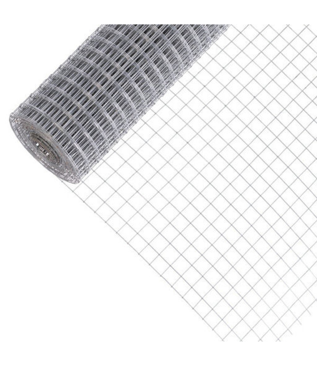 Garmix Volieregaas 25x25mm 2mm 100cm x 5m verzinkt