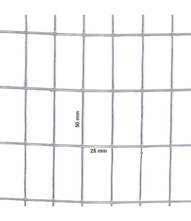 Garmix Dassengaas 25 x 50mm 2,1mm 100cm x 10m gegalvaniseerd