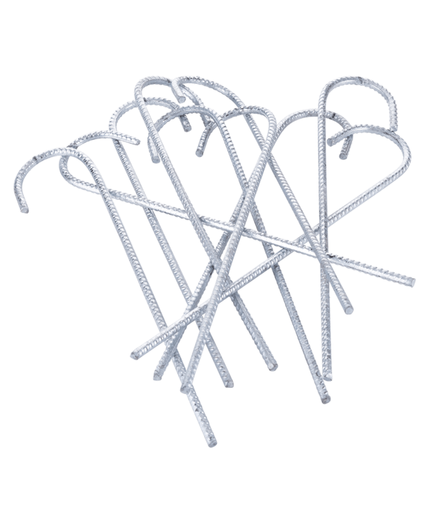 Garmix 10x Grondanker staal 8mm 60cm Verzinkt