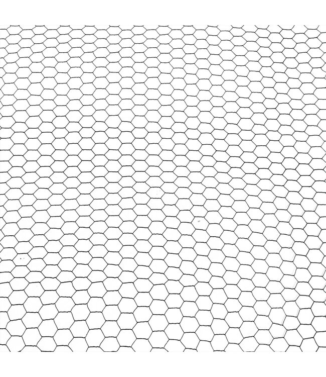 Garmix Kippengaas 25x25mm 1.2mm 200cm 25m zwart