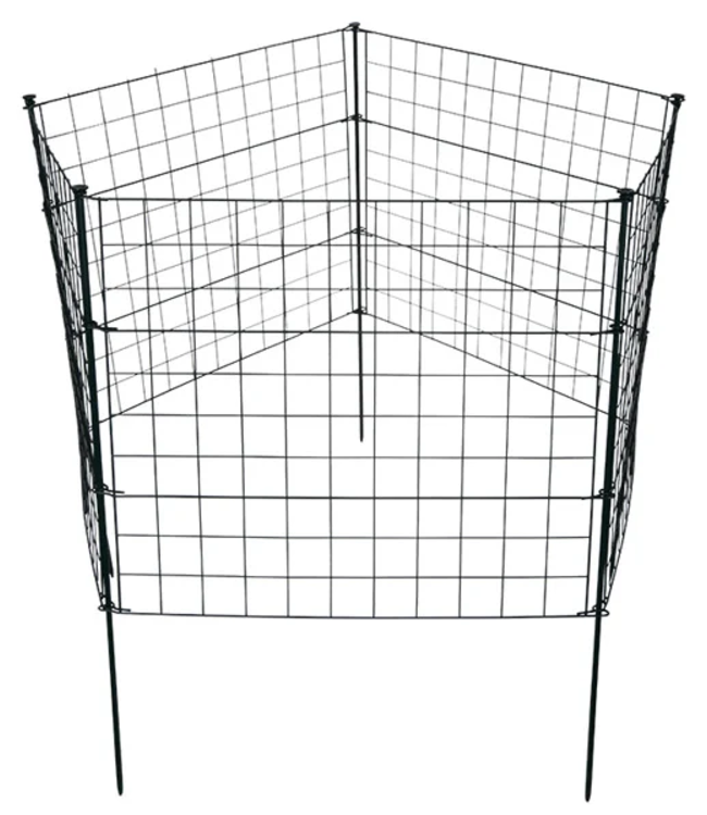 Garmix Evel vijver- & tuingaas 11-delig 71x71cm 6X6cm zwart