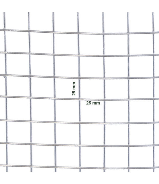 Garmix Volieregaas 25x25mm 1,50mm 100cm x 25m RVS