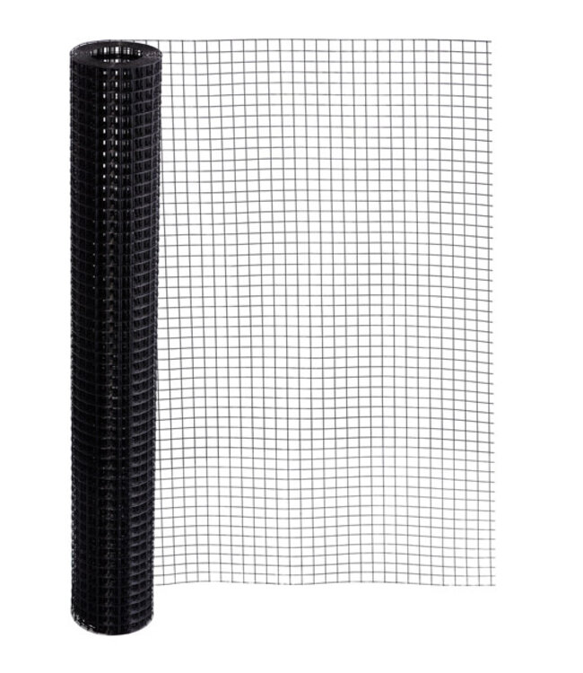 Kence Volieregaas 19x19mm 1,20mm 100cm x 1m Zwart gecoat RVS