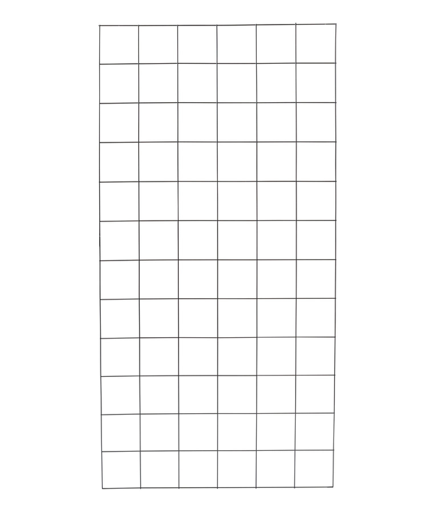 Garmix Gaaspaneel zwart gecoat, maas 15x15cm, 90x180cm