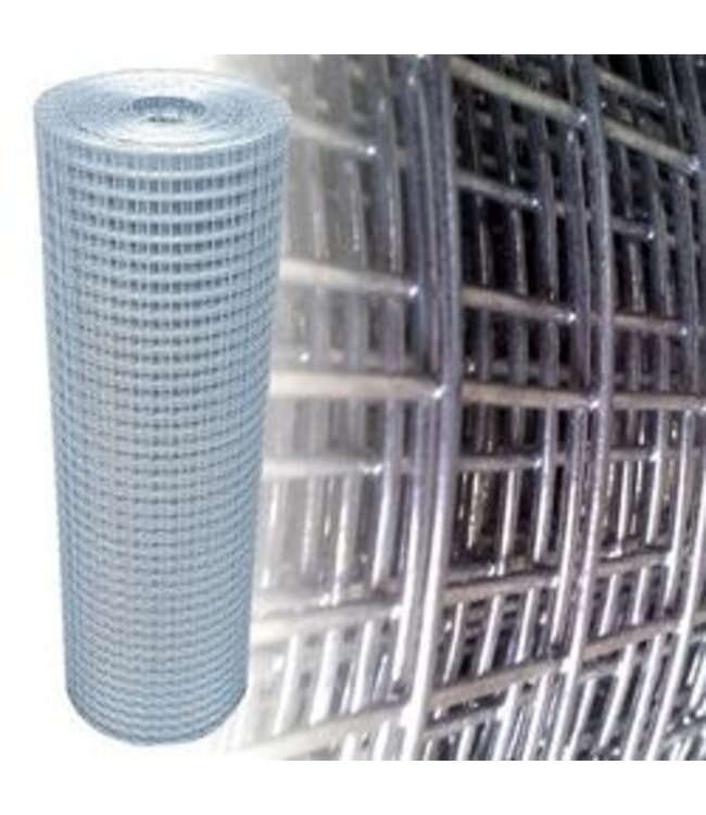 Garmix Voliere gaas 12 x 12mm 0,8mm 200cm x 12,5m Verzinkt