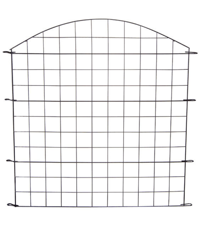 Garmix Convex vijver- tuingaas 11-delig 71x79cm 6X6cm maas zwart