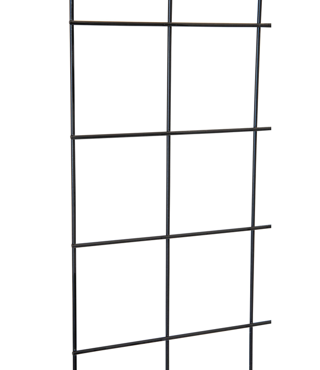 Garmix Gaaspaneel zwart gecoat, maas 15x15cm, 180x180cm