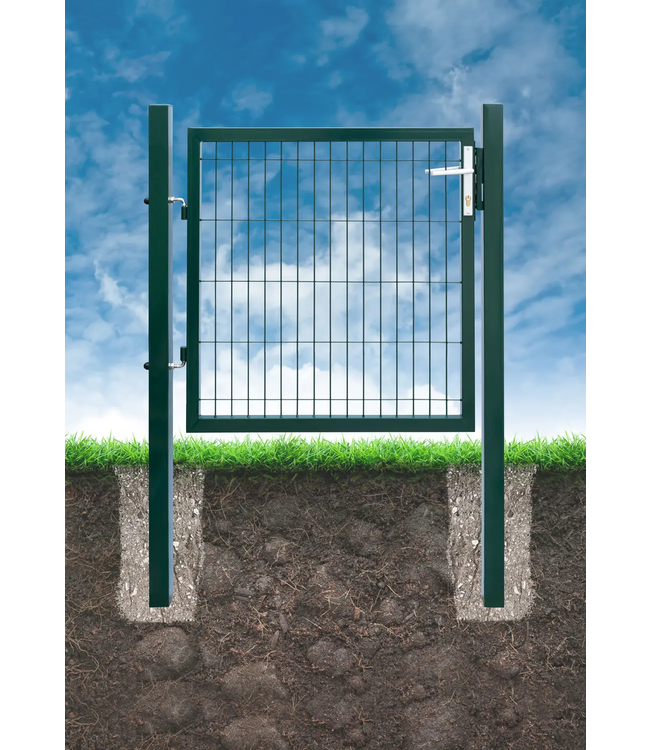 Garmix Poort enkelstaafs  Zwart 120cm hoog