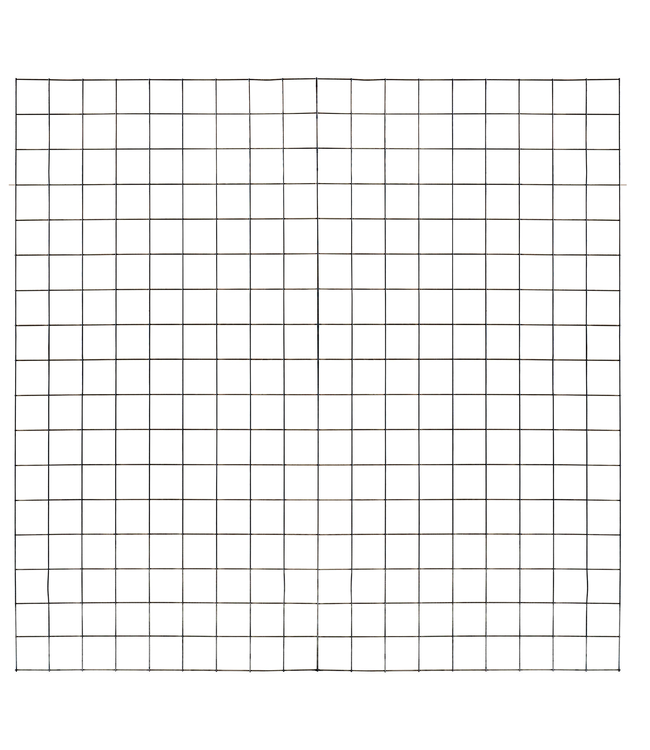 Garmix Gaaspaneel zwart gecoat, maas 10x10cm, 180x180cm