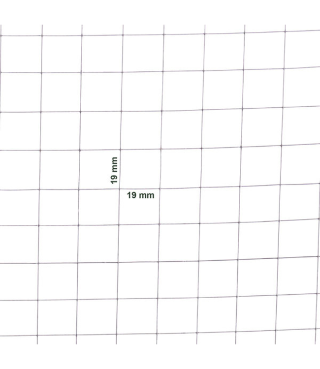 Garmix Volièregaas 19 x 19mm 0,75mm 100cm gegalvaniseerd (per meter)