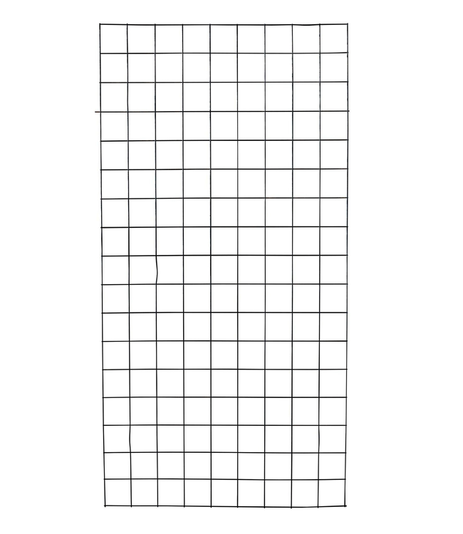 Garmix Gaaspaneel zwart gecoat, maas 10x10cm, 90x180cm