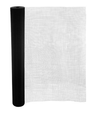 Kence Volieregaas 12x12mm 1,50mm 100cm x 1m Zwart gecoat RVS