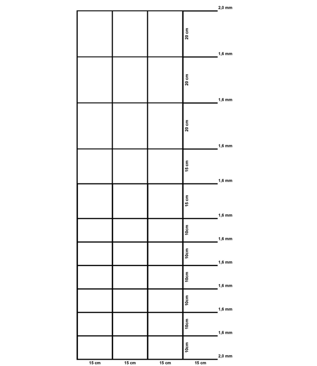 Garmix Schapengaas 2.00mm/1.60mm 150cm-12-15cm
