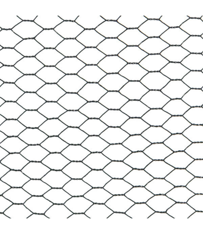 Garmix Kippengaas 13x13mm 1.0mm 200cm 25m zwart