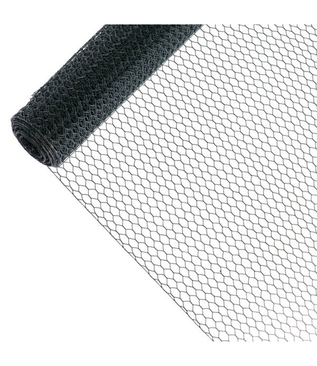 Garmix Kippengaas 13x13mm 1mm 200cm 25m Groen