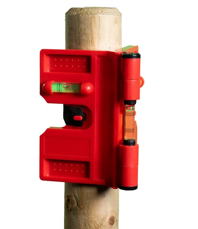 Garmix Waterpas voor palen met elastiek en magneten