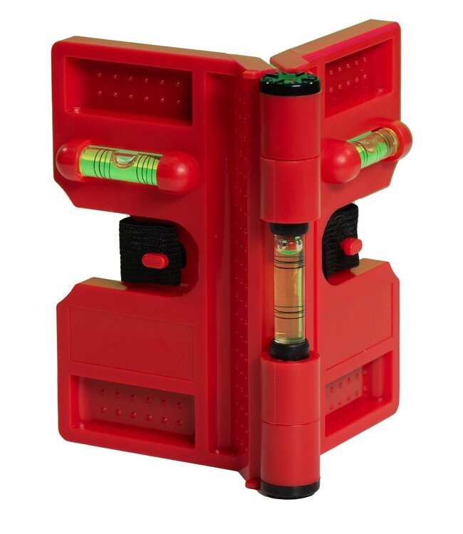 Garmix Waterpas voor palen met elastiek en magneten