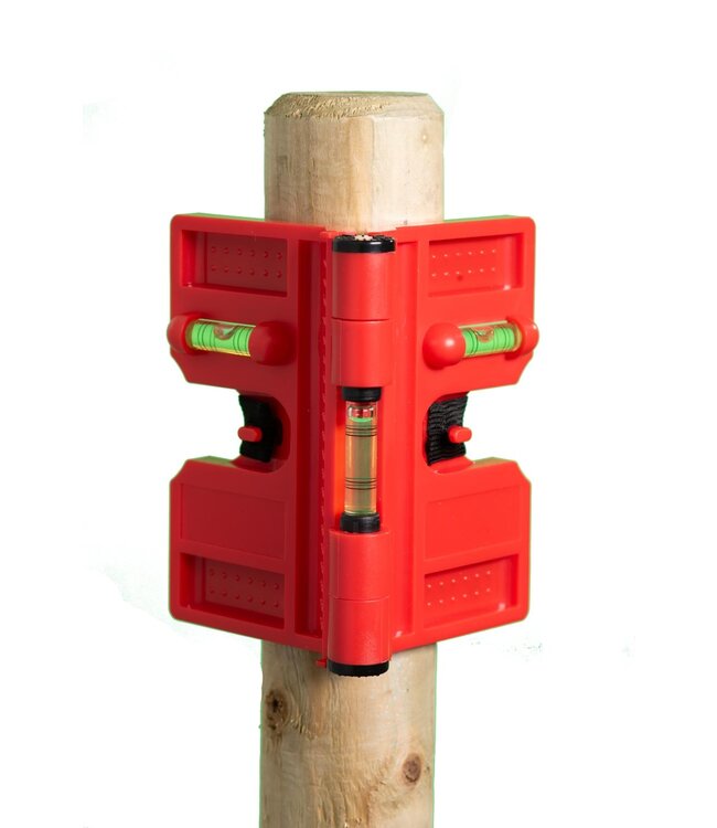 Garmix Waterpas voor palen met elastiek en magneten