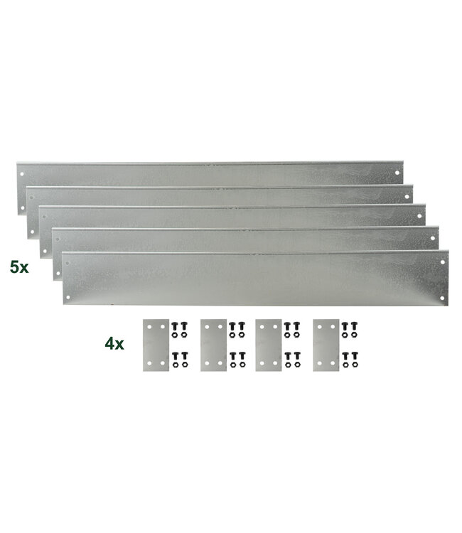 Garmix Cortenstaal borderrand 14cm 5 meter, 0,6mm