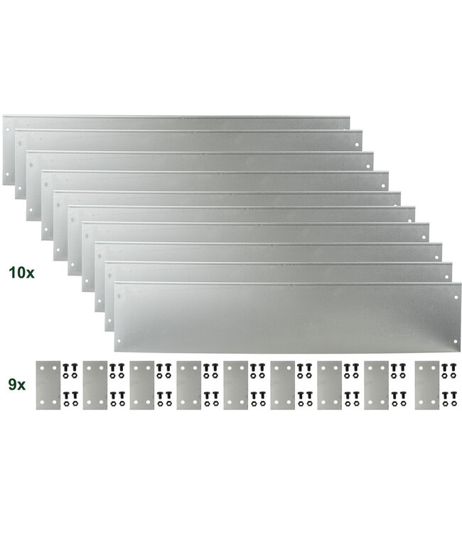 Garmix Cortenstaal borderrand 19cm 10 meter, 0,6mm