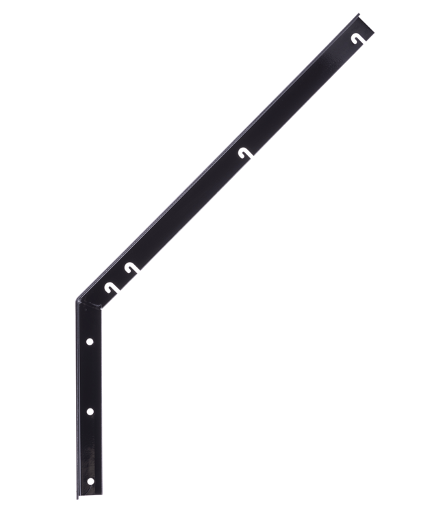 Garmix Prikkeldraadhouder schuin 3mm 40mm 570mm 280mm Zwart