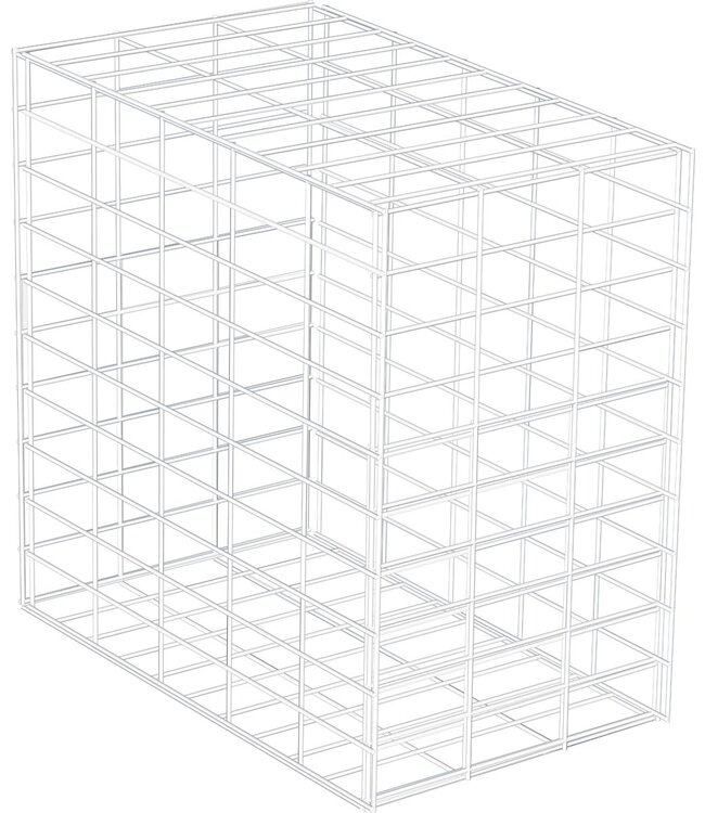 Garmix Schanskorf 50x50x30cm, compleet met ringen + tang + afstands